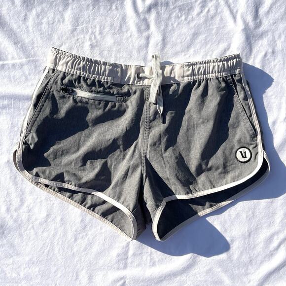 Vuori Tavi Board Shorts Womens XS Gray Drawstring Athletic Shorty Shorts - Picture 1 of 5